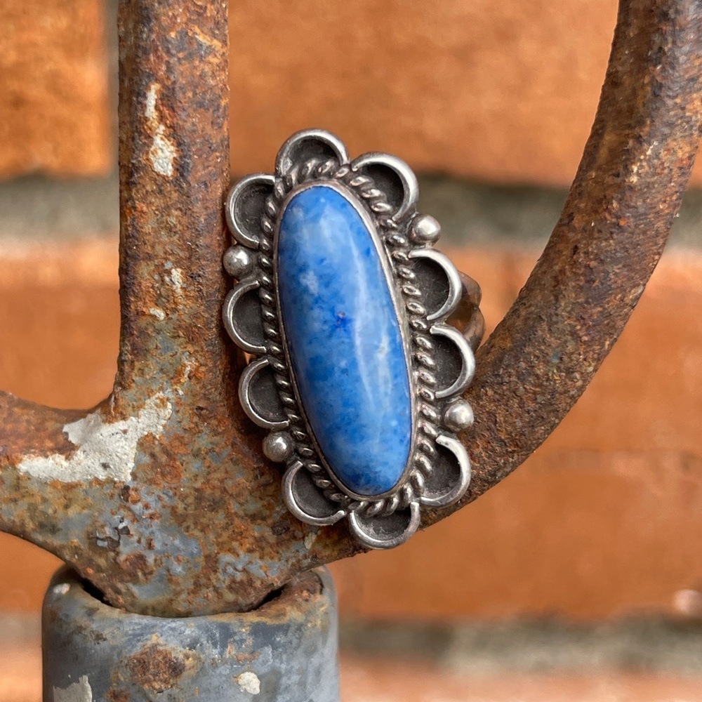 Navajo Handmade Lapis ring size 5
